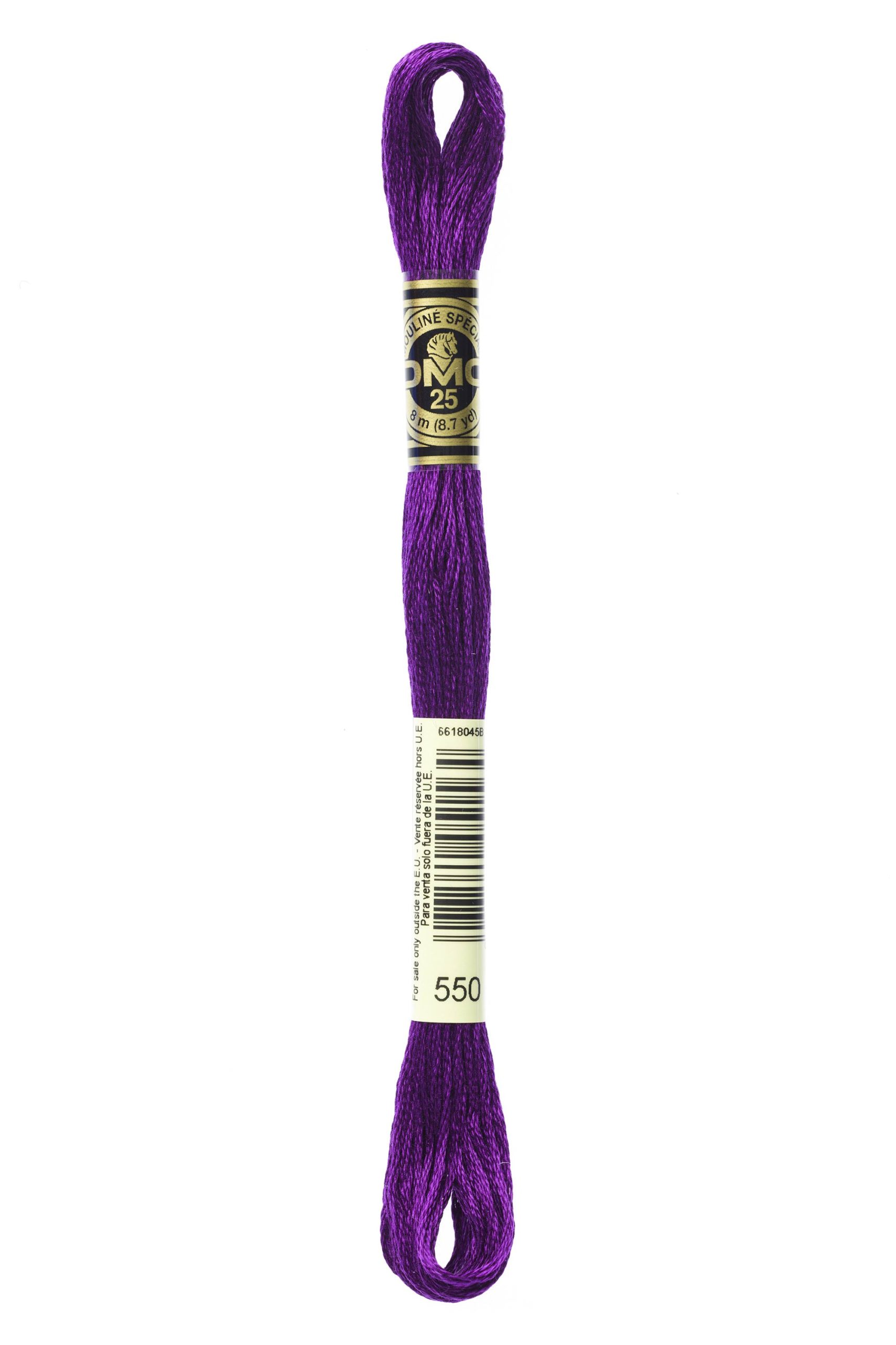 Cotone Dmc Da Ricamo Mouline Colore 550: Matassa di filato in cotone colorato, ideale per attività di ricamo e uncinetto. | Dematteis.it