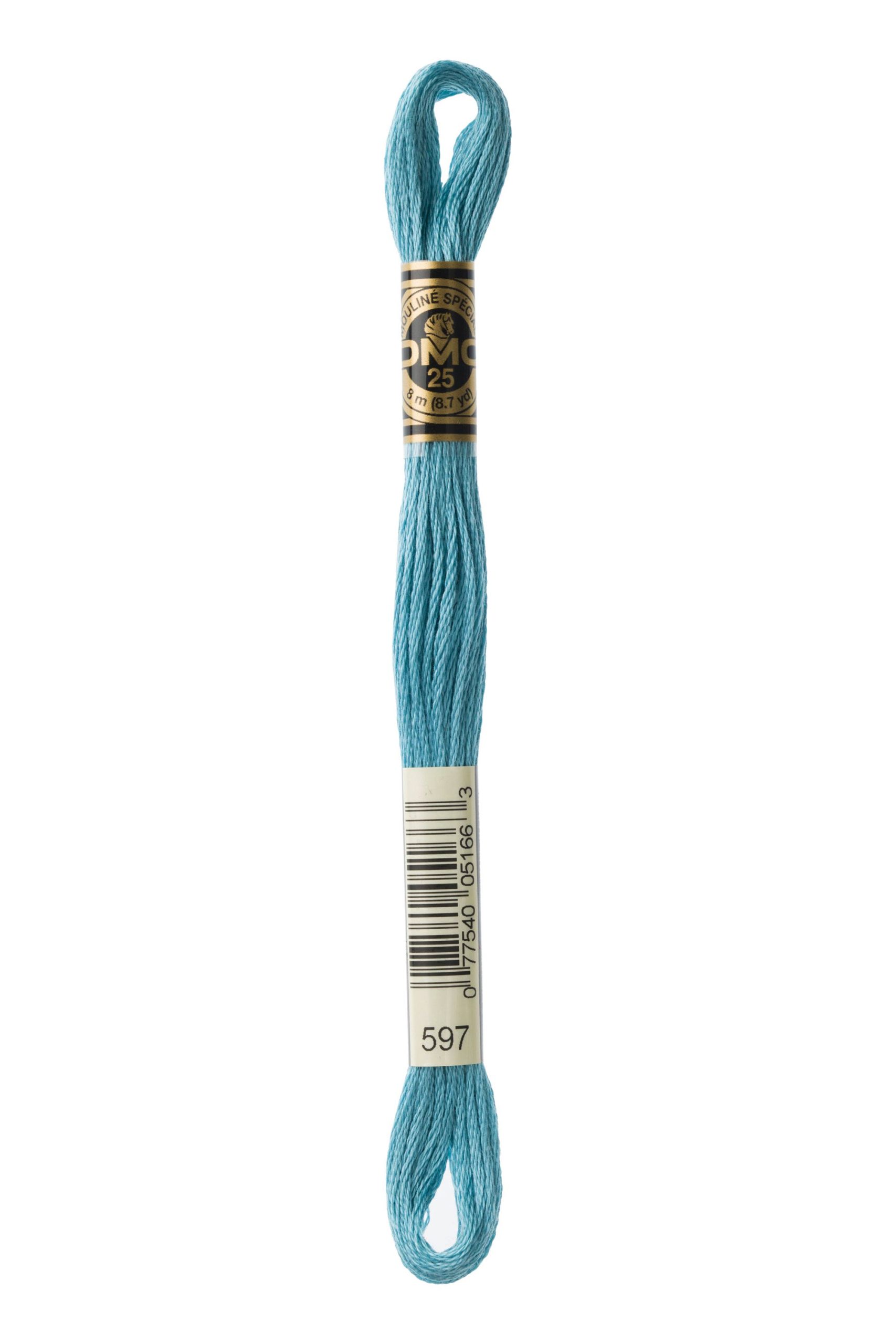 Cotone Dmc Da Ricamo Mouline Colore 597: Filo di cotone ritorto adatto per ricami e lavori a mano, disponibile in una vasta gamma di colori vivaci. | Dematteis.it
