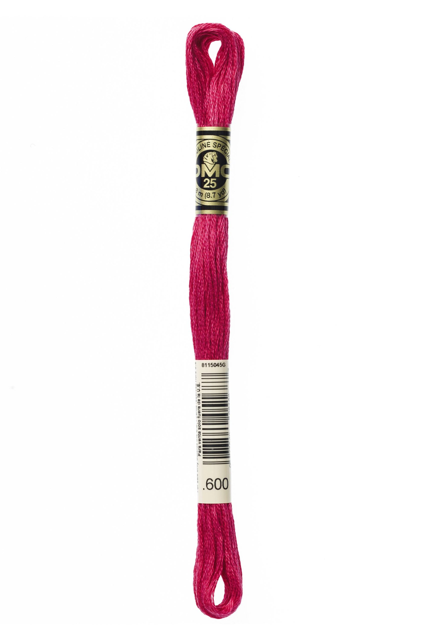 Cotone Dmc Da Ricamo Mouline Colore 600: Filo in cotone morbido e colorato, ideale per progetti di ricamo e decorazione. | Dematteis.it