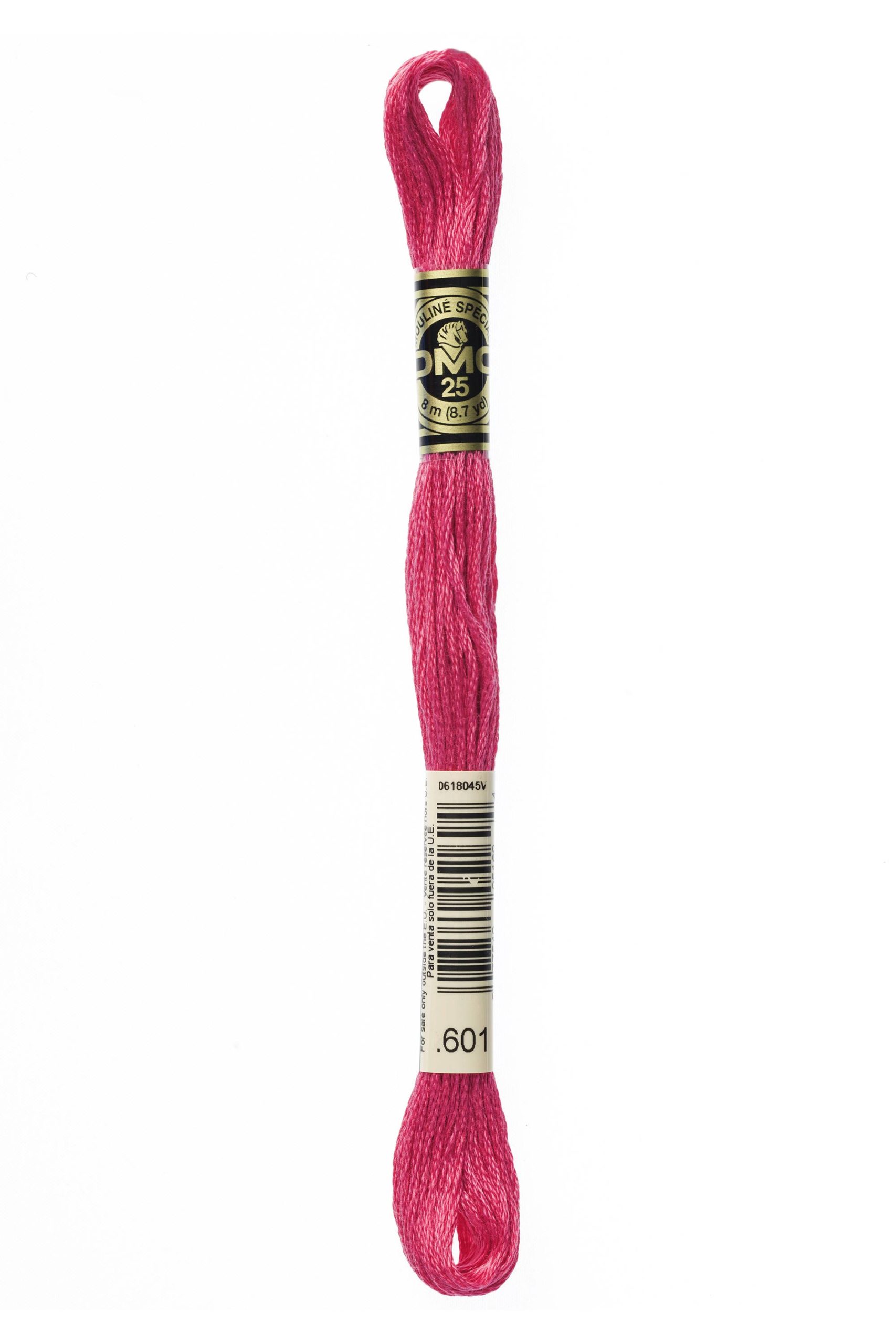 Cotone Dmc Da Ricamo Mouline Colore 601: Matassa di cotone mouliné colorato, ideale per lavori di ricamo e uncinetto, disponibile in una vasta gamma di tonalità vivaci. | Dematteis.it