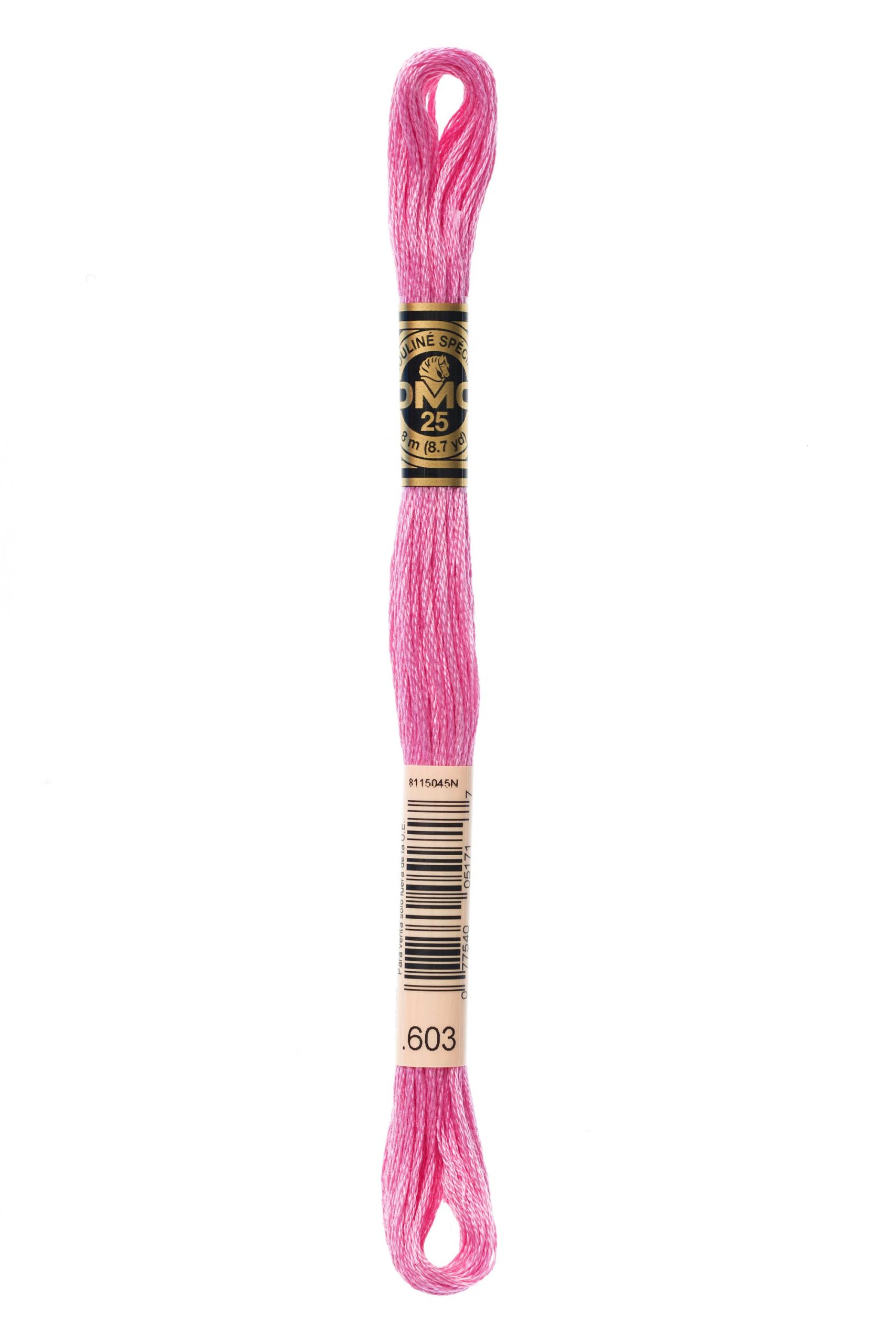 Cotone Dmc Da Ricamo Mouline Colore 603: Matassa di filato in cotone mouliné ideale per lavori di ricamo e uncinetto, disponibile in una vasta gamma di colori vivaci e naturali. | Dematteis.it