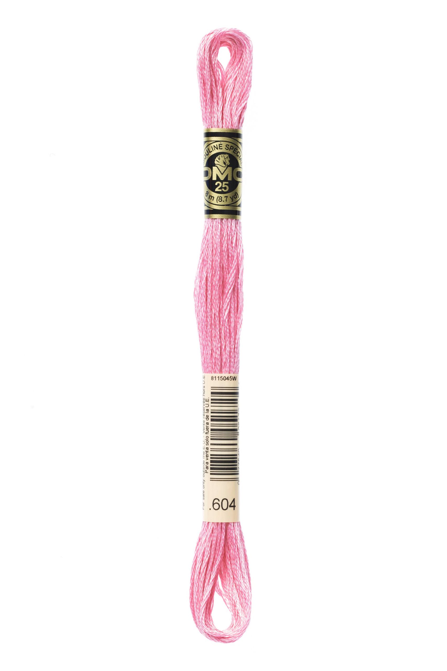 Cotone Dmc Da Ricamo Mouline Colore 604: Matassa di filato multicolore in pregiato cotone mouliné ideale per progetti di ricamo e uncinetto. | Dematteis.it