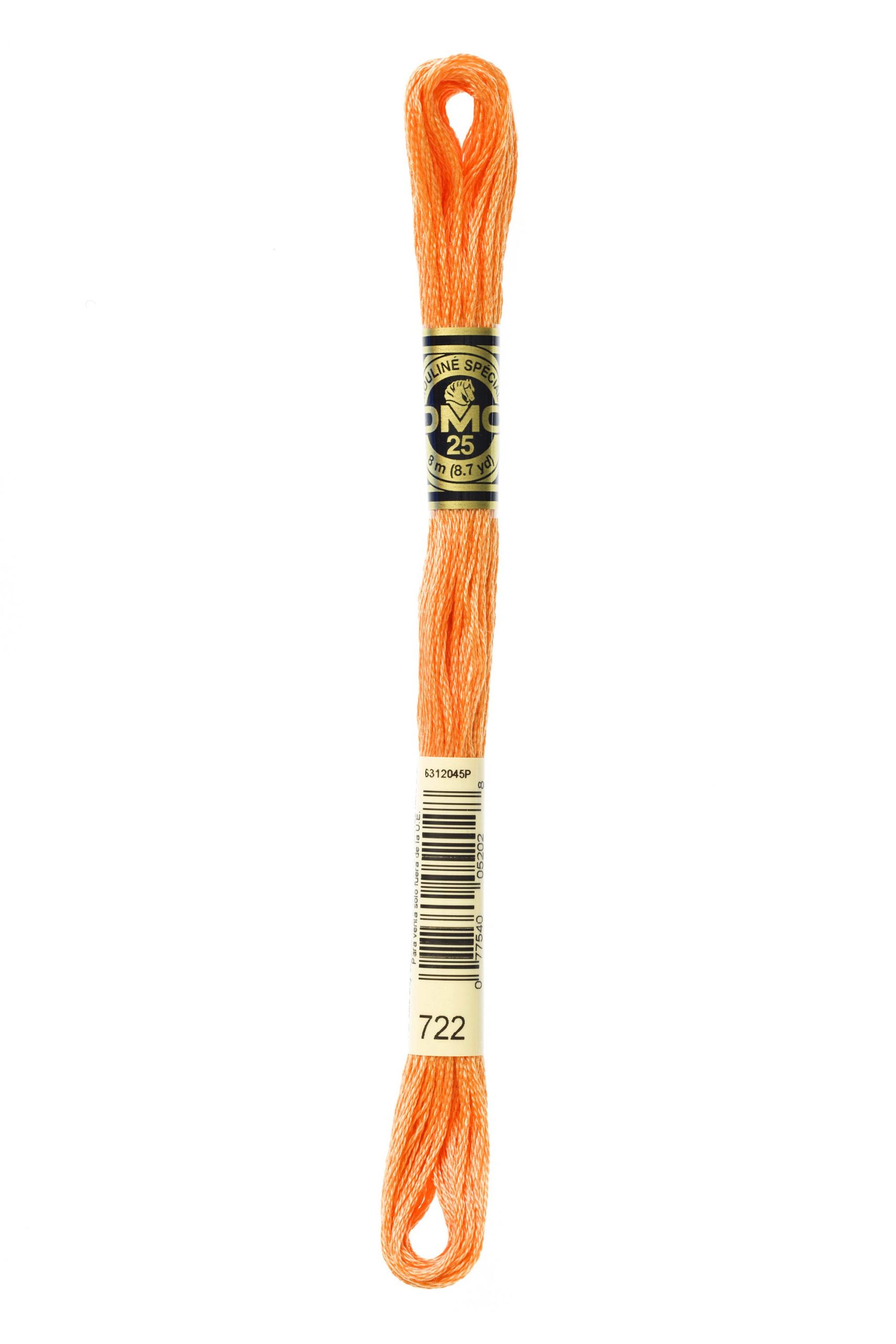 Cotone Dmc Da Ricamo Mouline Colore 722: Matassa di cotone morbido e resistente, ideale per realizzare ricami e lavorazioni a punto croce. | Dematteis.it