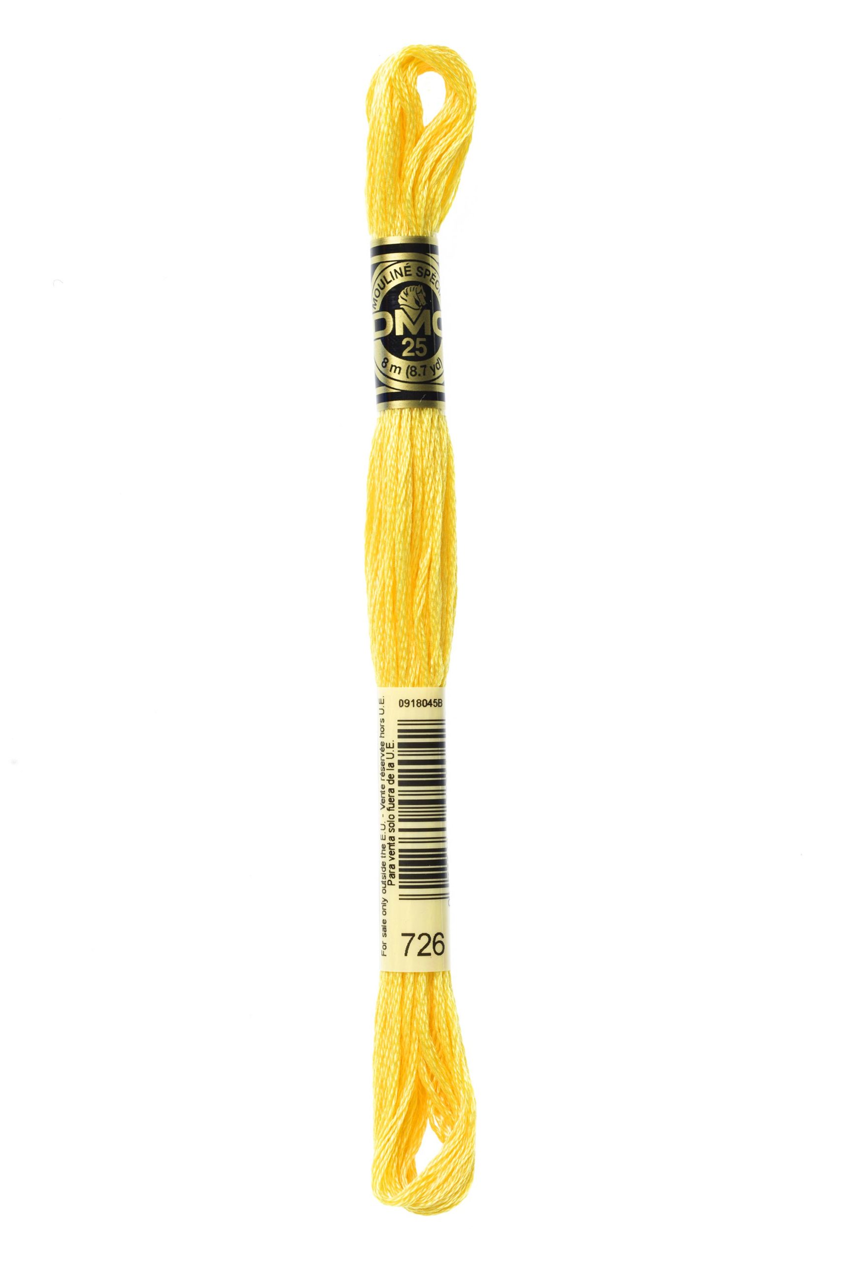 Cotone Dmc Da Ricamo Mouline Colore 726: Matassa di cotone colorato ideale per progetti di ricamo e uncinetto, con sfumature delicate e morbida consistenza. | Dematteis.it