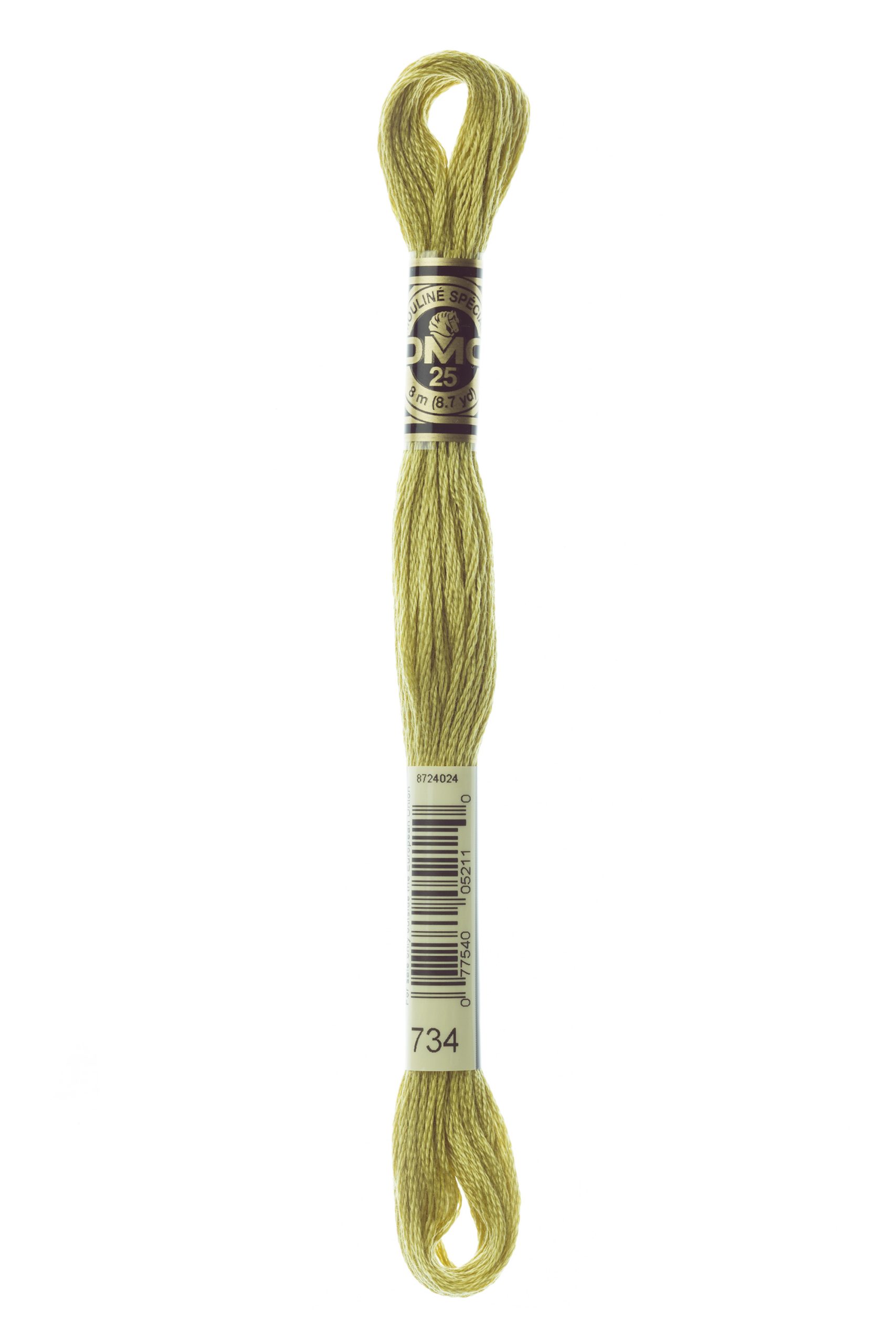 Cotone Dmc Da Ricamo Mouline Colore 734: Filo di cotone multicolore ideale per realizzare progetti di ricamo e uncinetto con una vasta gamma di tonalità. | Dematteis.it