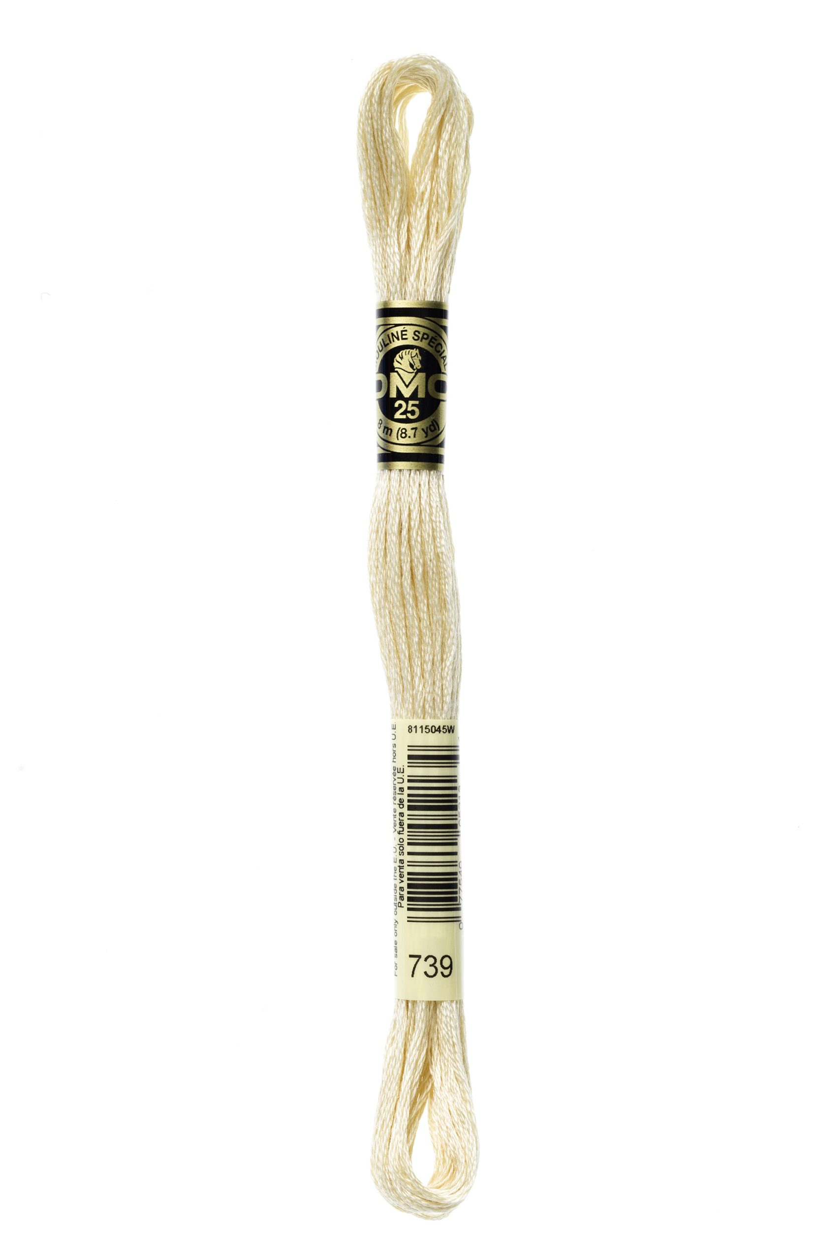 Cotone Dmc Da Ricamo Mouline Colore 739: Matassa di cotone mouliné in una variegata tonalità di colore, ideale per progetti di ricamo e uncinetto. | Dematteis.it