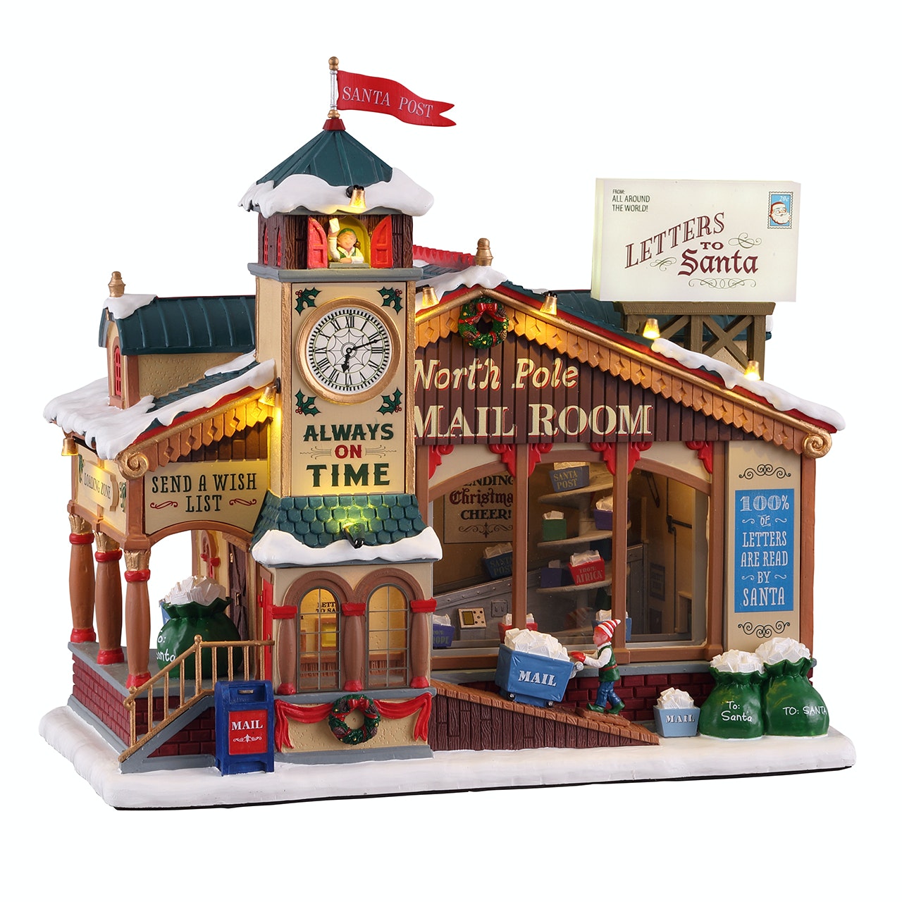 North Pole Mail Room Lemax