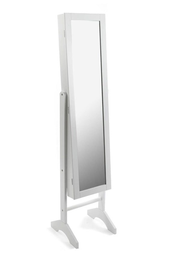 Specchio Camerino Bianco 33X35X153 Cm