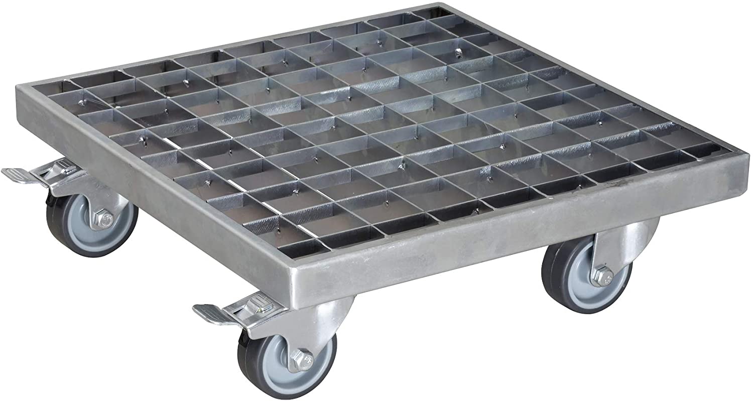 Carrello Per Piante Acciaio Galvanizzato 29X29 Cm 200 Kg