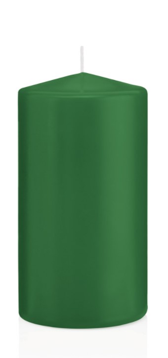 Candela Cilindrica 8X15 Cm Verde Scuro