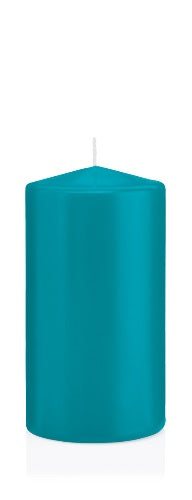 Candela Cilindrica 8X15 Cm Azzurro
