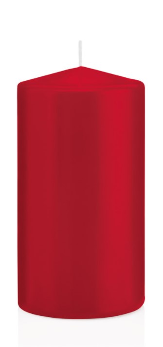 Candela Cilindrica 8X15 Cm Rubino