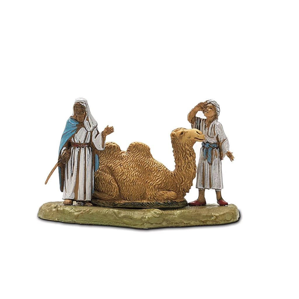 Cammellieri Con Cammello Seduto Presepe Landi 6 Cm