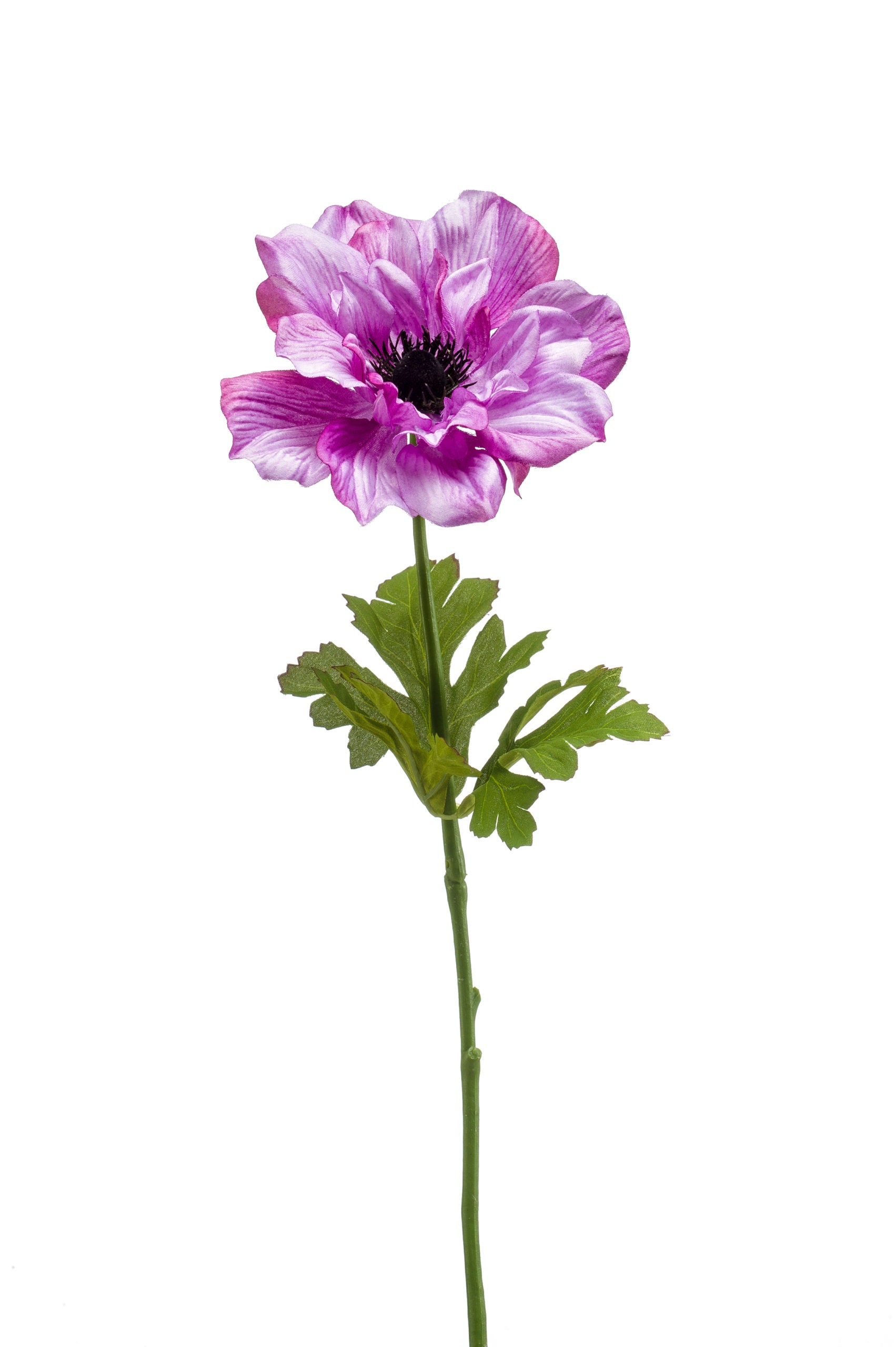 Anemone Fiore Finto Lilla 56 Cm