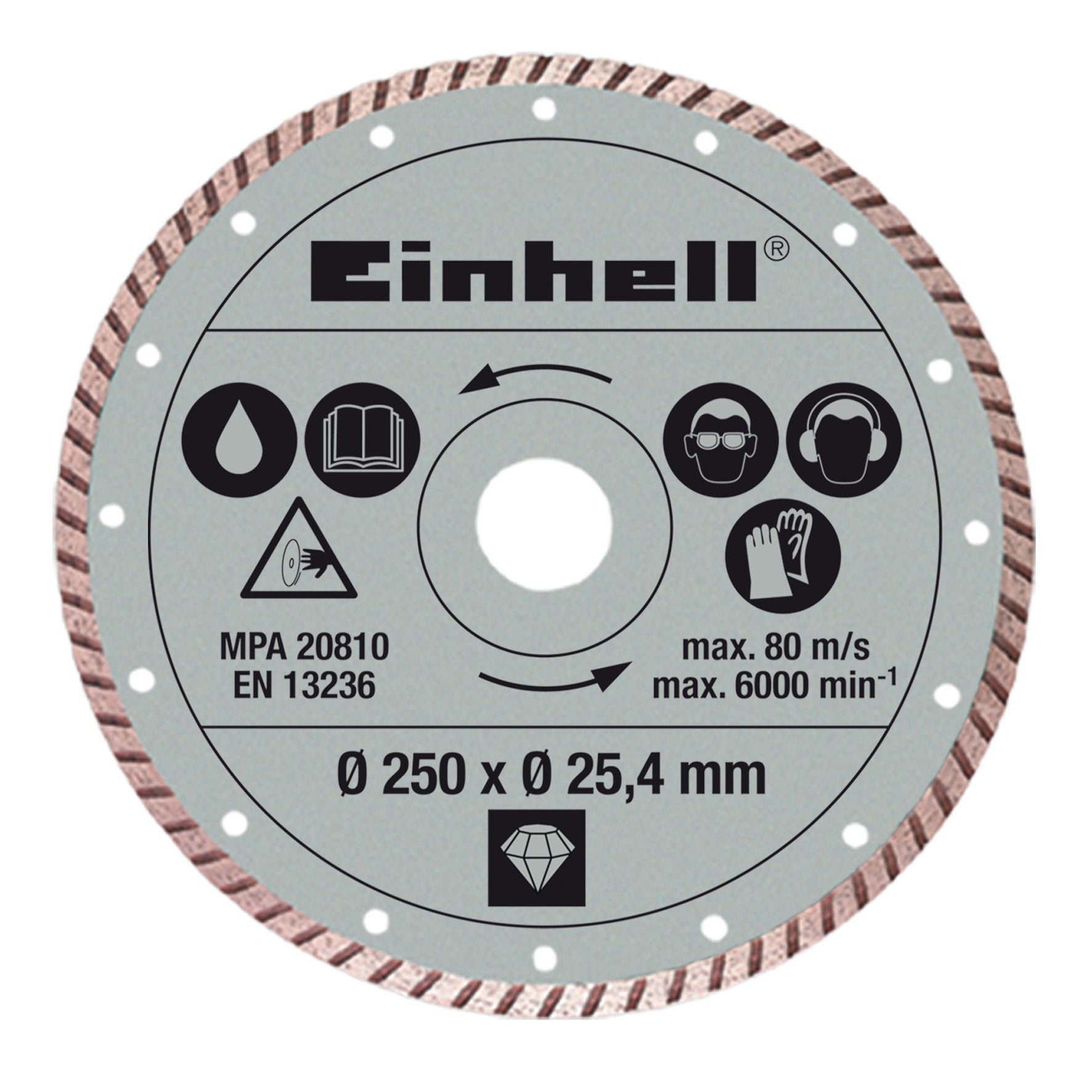 Disco Diamantato 250 Mm Einhell