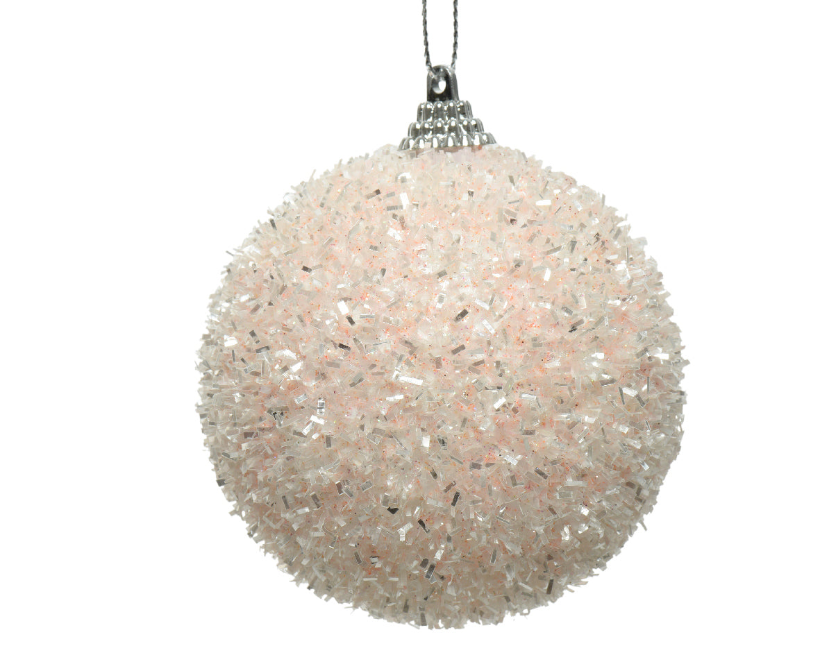 Sfera D 8 Cm Blush Pink Con Perline