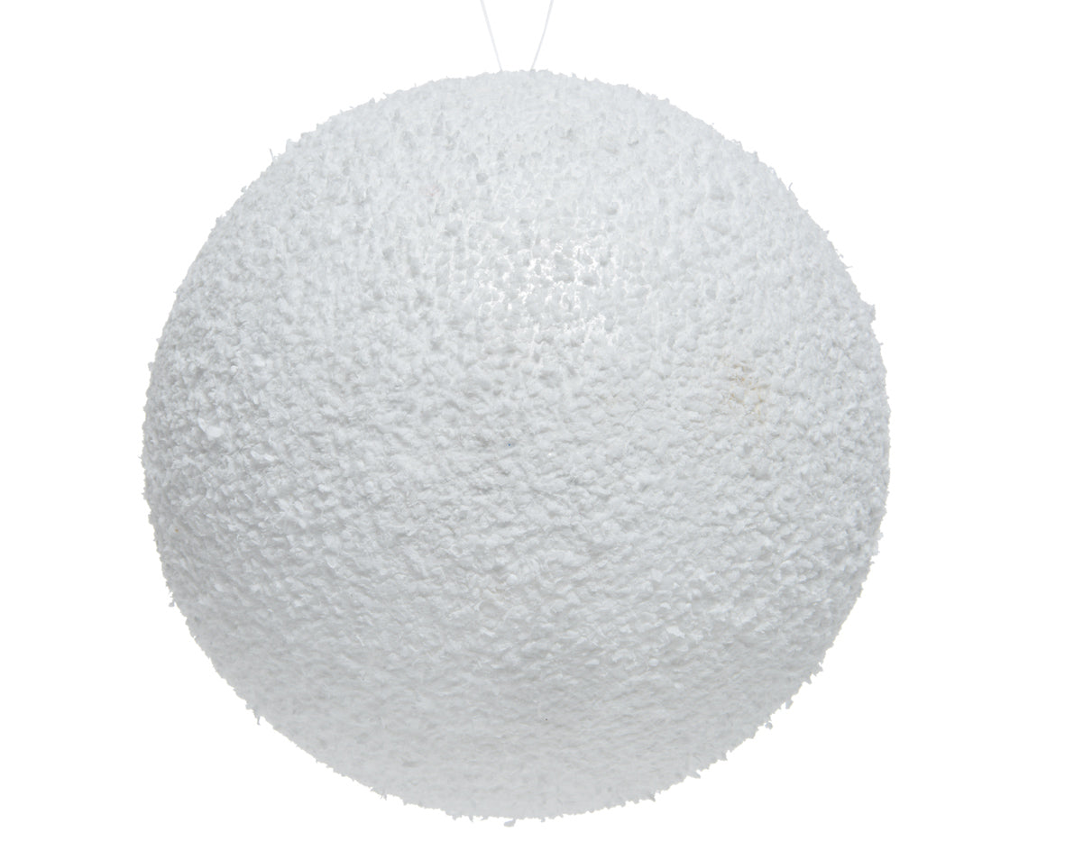 Sfera Schiuma D 14 Cm Neve Bianca