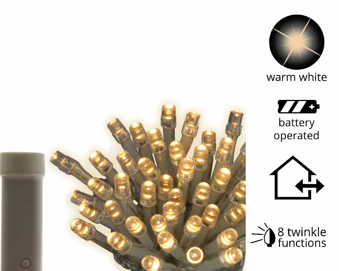 Luminaria Batteria 96 Led 7,1 M Warm