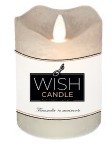 Wish Candle Led H10 D7 Cm Grigio