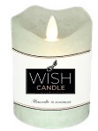 Wish Candle Led H10 D7 Acquamarina