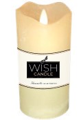 Wish Candle Led H15 D7 Cm Avorio