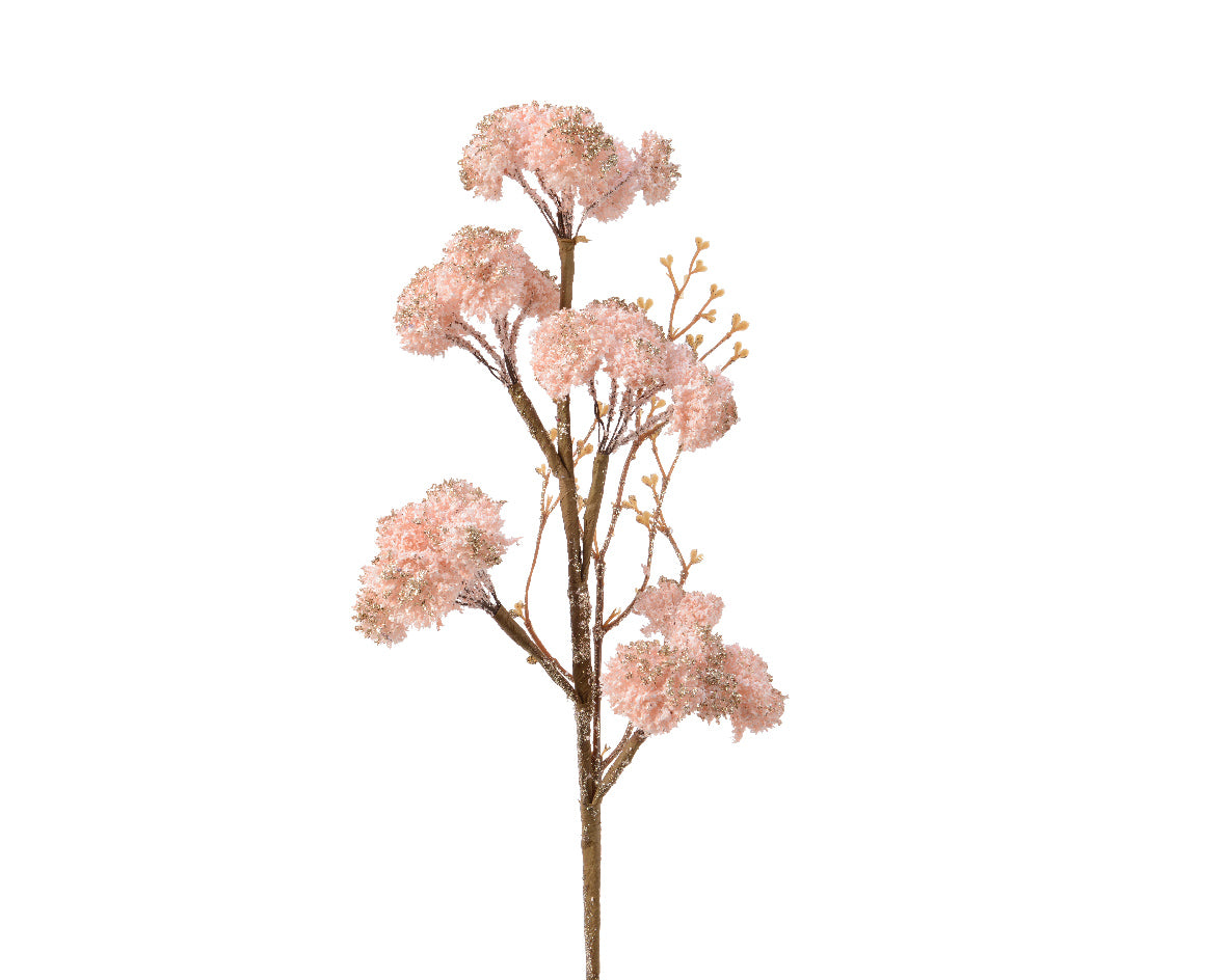 Ramo Fiori Blush Pink 17X52 Cm Decoro Oro