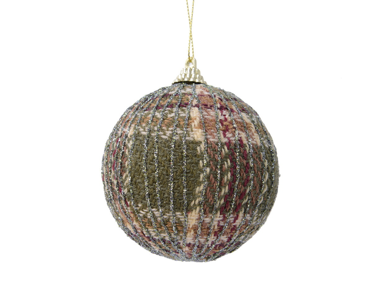 Palla di Natale decorativa diametro 8 cm moss green per addobbi natalizi - DeMatteis.it