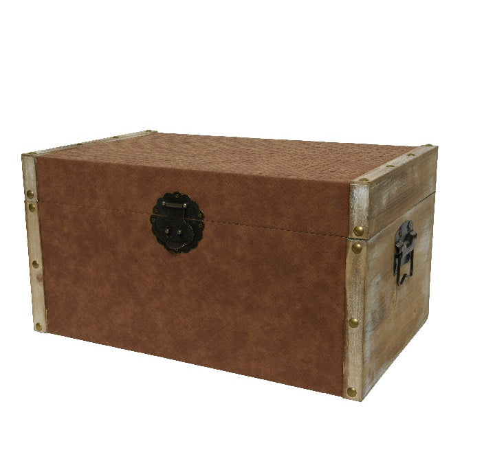 Contenitore Velluto Bordi Oro 48X29X25 Cm