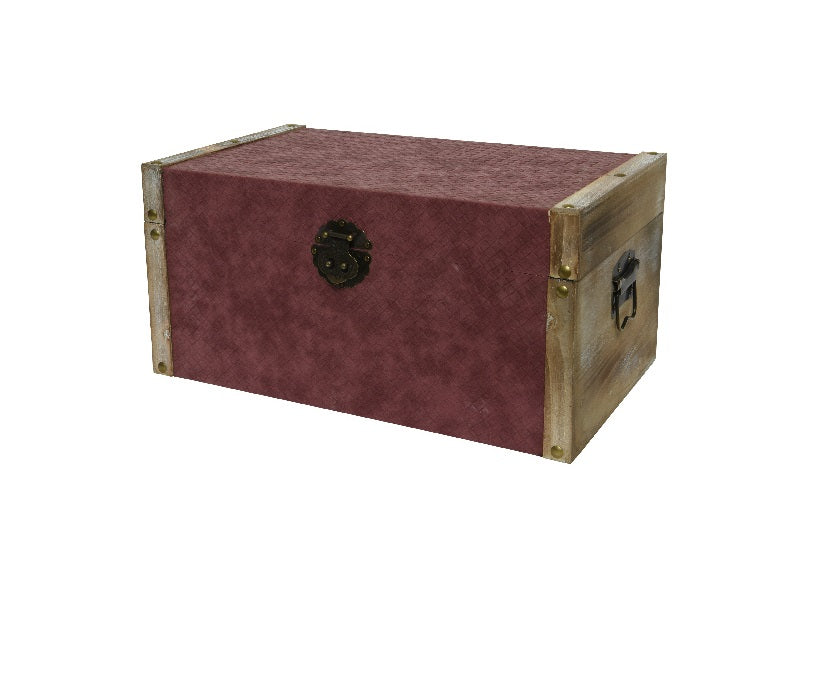 Contenitore Velluto Bordi Oro 41X24X20 Cm