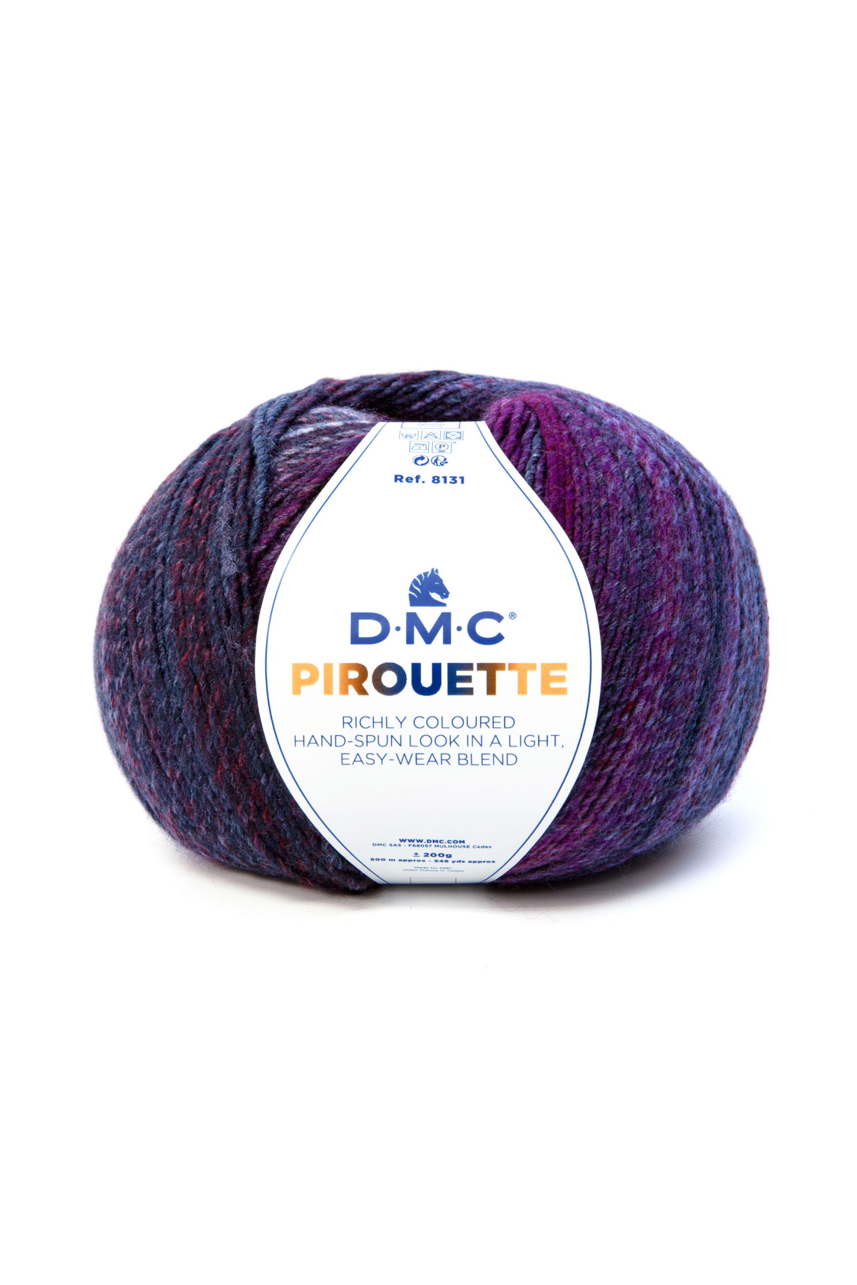 Lana Dmc Pirouette Colore 842: Matassa di filato morbido e setoso con sfumature di colore che creano un effetto variegato e accattivante. | Dematteis.it