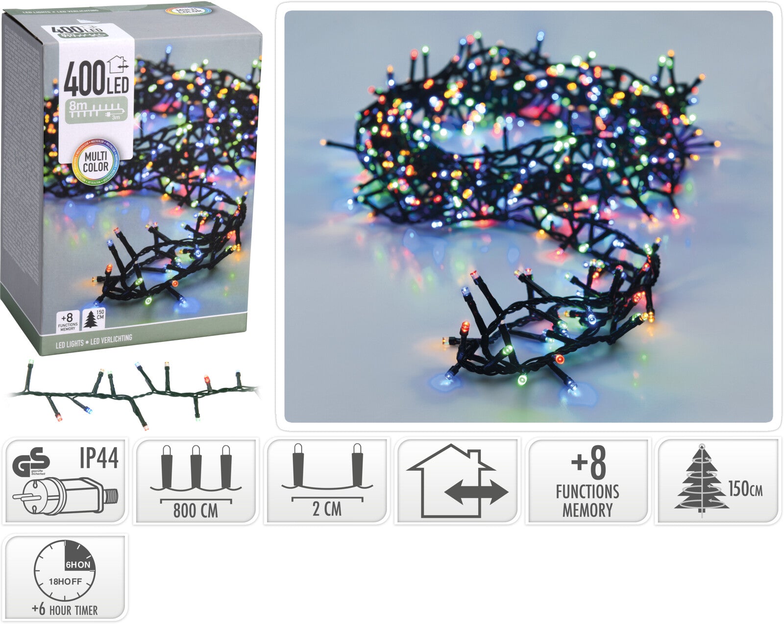 Luci Di Natale Colorate 400 Led