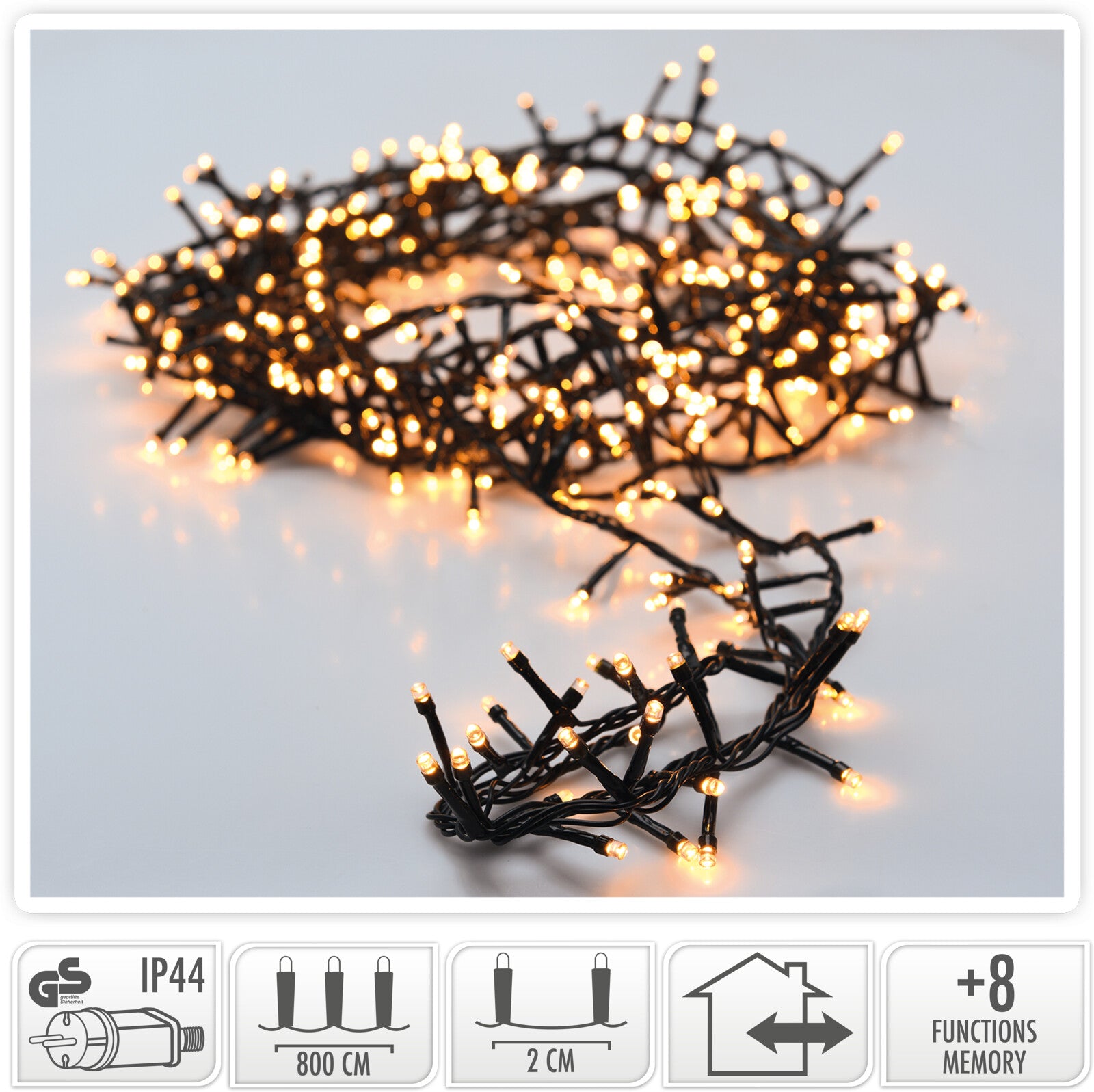 Luci Di Natale 400 Led Luce Calda