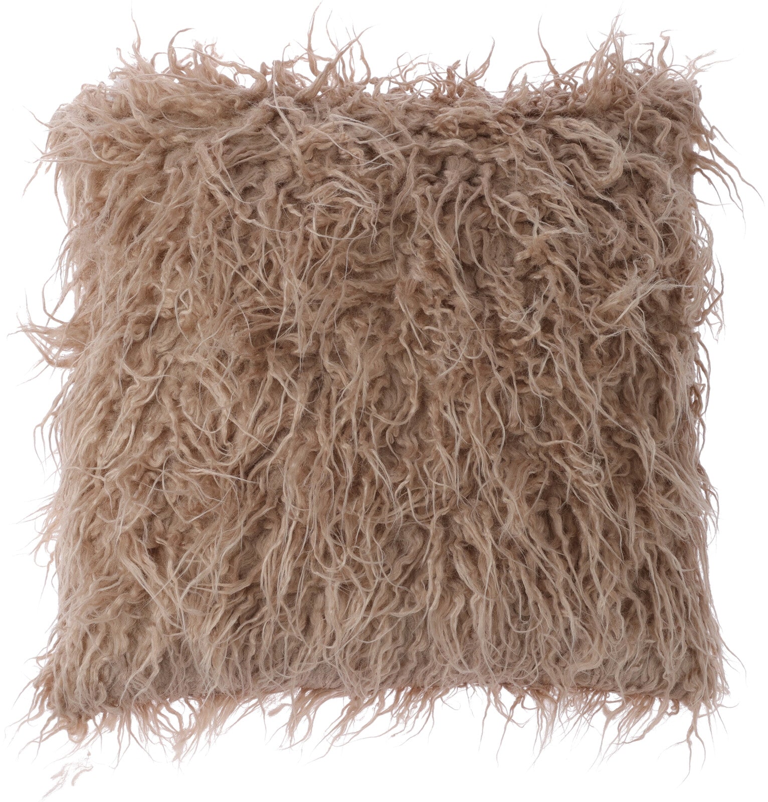 Cuscino 45X45 Cm Pelolungo Marrone