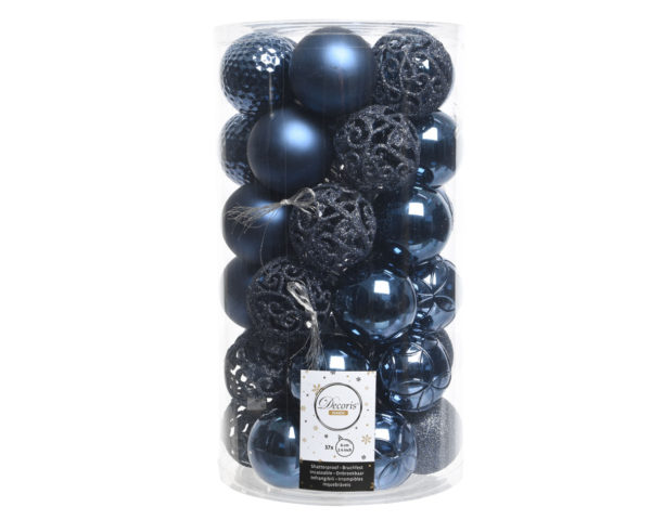 Palline Di Natale Blu D 6 Cm