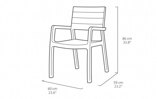 POLTRONA KETER HARMONY BIANCO CAPPUCCINO