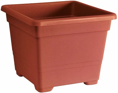 Vaso Quadrato 22 Cm Terracotta