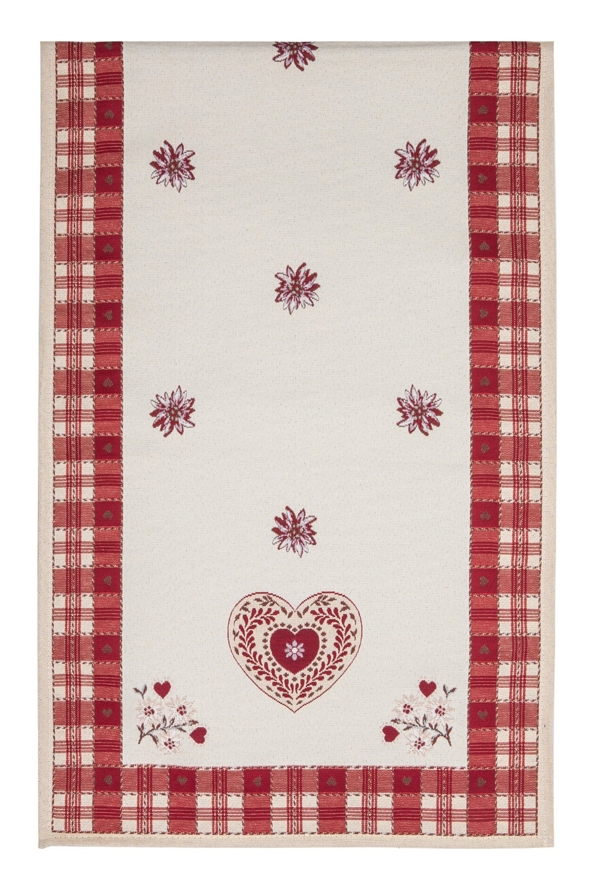 Val Badia Runner 45X90 Cm Rosso